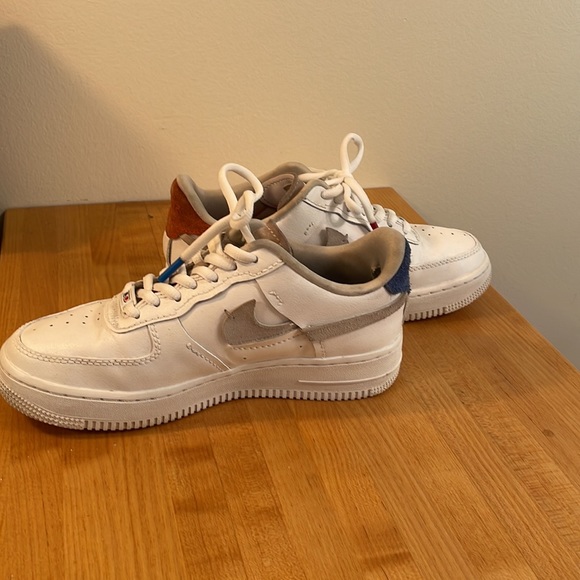 Nike Women Air Force 1 AF1 Jester 3D white mashup - Picture 10 of 11